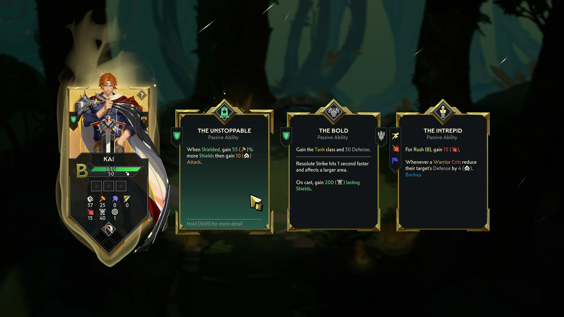 Guildrun combat scene showing a late-run strategy